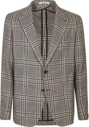 Tagliatore Montecarlo Checkered Virgin Wool Blazer