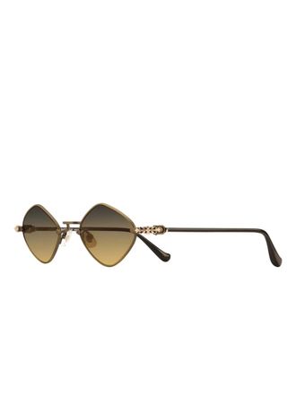 Chrome Hearts Diamond Dog zonnebril - Groen
