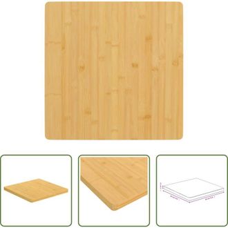 vidaXL vidaXL Tavolo da bar - Piano del Tavolo 60x60x2,5 cm in Bamb&ugrave;