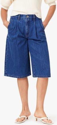 Habitual Campbell Pleated Bermuda Denim Shorts in Cornflower Blue at Nordstrom Rack, Size 24