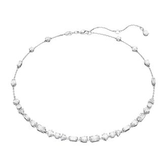 Swarovski Ketting Wit gerhodineerd zirkonia - Dames - Kettingen - Grijs - ONE Size - Accessoires