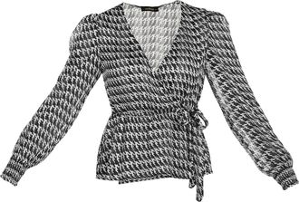 Usha Blouse Dames zwart wit