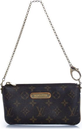Louis Vuitton Brown Leather Milla Pochette (Authentic Pre-Loved)