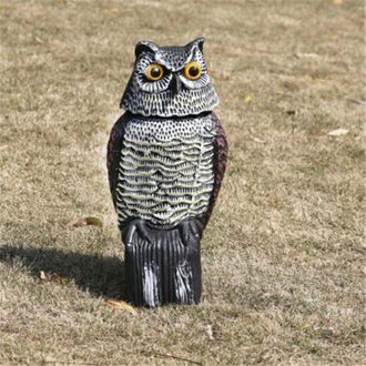 OEM Ahuyentador De P&aacute;jaros Realista Con Cabeza Giratoria - Repelente Eficaz Para P&aacute;jaros Y Roedores - Material Pl&aacute;stico Duradero - Ligero Para Una F&aacute;cil I