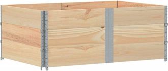 vidaXL Jardinera De Madera Maciza De Pino 150x100 Cm Vidaxl