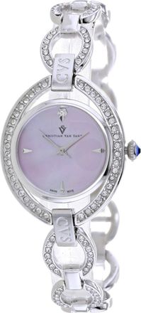 Christian Van Sant Womens Stella Pink Dial Watch