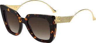 Etro 0040/S 086/HA Womens Sunglasses Tortoiseshell Size 53