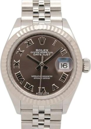 Rolex Pre-owned Lady-Datejust 28 - - Pre-owned - Donna - Marrone - ONE SIZE