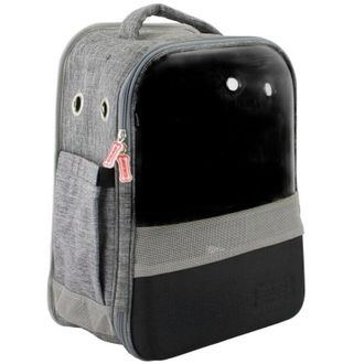 OEM Mochila Con Ventana Gris 30x23x43cm