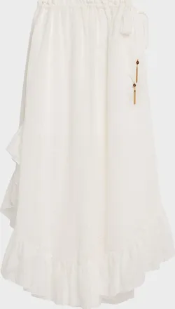 Zimmermann Daylight Ruffle Maxi Skirt