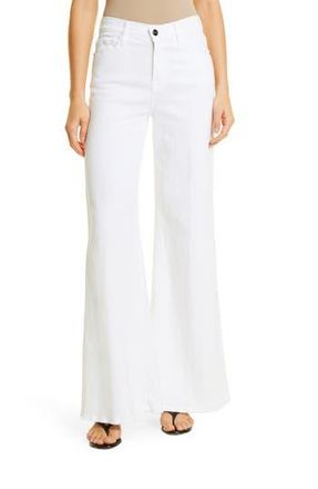 Frame Denim Womens Le Palazzo Wide Leg Pants in Blanc at Nordstrom Rack, Size 27