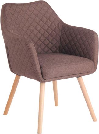 Clp Silla De Comedor Gent Tela Natural Marr&oacute;n