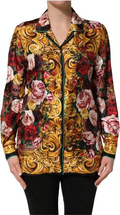 Dolce & Gabbana Long-Sleeve Button-Down Shirt - Dames - Overhemden - Veelkleurig - S - Overhemden