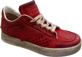Miz Mooz Womens Adrian Lace-Up Sneakers In Red