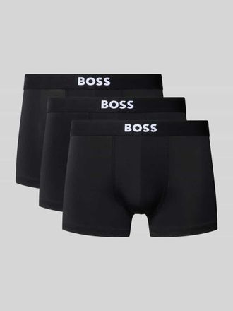 HUGO BOSS Trunks mit elastischen Label-Bund Modell MICRO ONE in Black, Gr&ouml;&szlig;e XXL