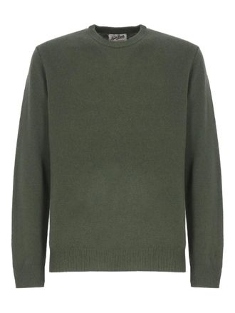 MC2 Saint Barth round-neck long-sleeve sweater - men - Lambs Wool - S - Green