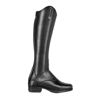 Moretta Gianna Leather Long Riding Boots in Black | Size: 3