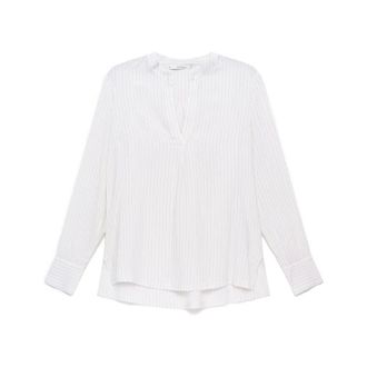 Maliparmi Camisa de Rayas Fluidas - Blouses & Shirts - Mujer - Blanco - 2XL