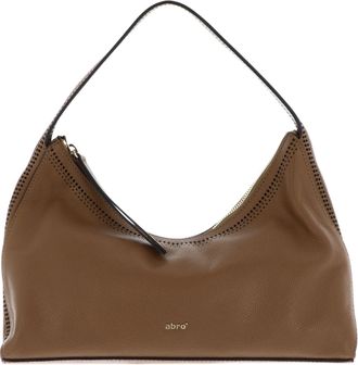 Abro Abro Erson Leather Shoulder Bag Malea Caramel/Cognac Brown