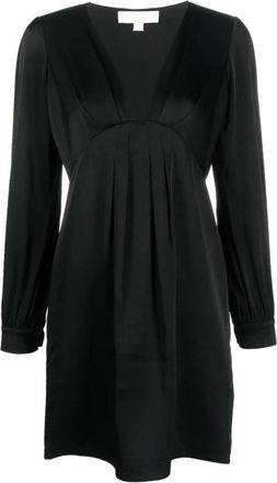 Michael Kors Zwarte Mini Jurk - Dames - Korte kleedjes - Zwart - 3XS - Kleedjes