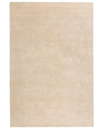Beliani Alfombra de pelo largo de tejido beige 300x200cm