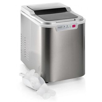 KitchenChef Produttore di ghiaccio da 140w 12kg / 24h con pulizia automatica dellacciaio inossidabile - yt-e-005b1 - kitchen chef