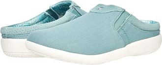 Spenco Siesta Nuevo Mule Blue Perforated Orthotic Slide Shoes HAWK098