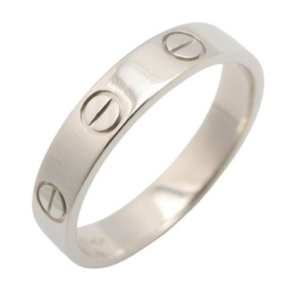 Cartier Silver Platinum 950 Band Ring (Pre-Owned)
