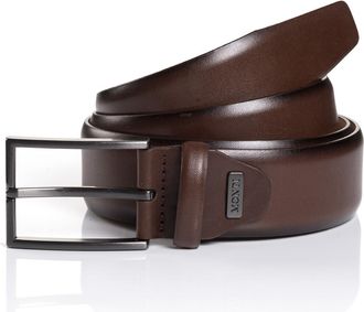 Monti Lederg&uuml;rtel MONTI BORDEAUX, Herren, Gr. 11,5, braun, Rindsleder, G&uuml;rtel Lederg&uuml;rtel, leicht matt, elegant, mit Logo