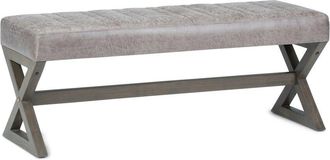 Simpli Home Salinger 48In Contemporary Rectangle Ottoman Bench