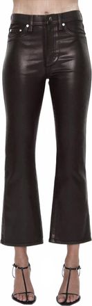 Pistola Denim Womens Lennon Crop Boot Pants In Coated Mocha