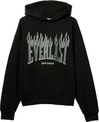 Palm Angels x Everlast Felpa con stampa - Nero