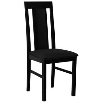 Mirjan24 Mobilier1 - Silla Victorville 165, Negro, 96x43x40cm, Tapiz, De Madera, Madera, Muebles Ya Montados