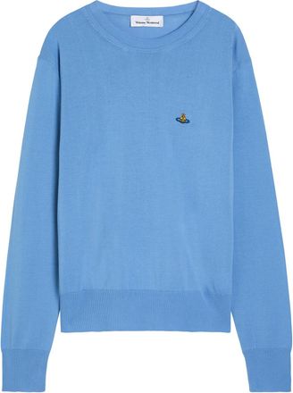 Vivienne Westwood Alex Fine-knit Cotton Jumper - Blue - XL