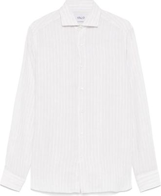 D4.0 Camicia a righe - Toni neutri