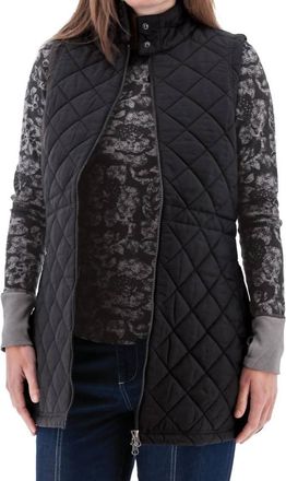 Aventura Flurry Quilted Vest In Black