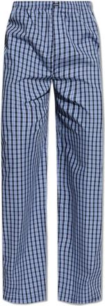 VETEMENTS Geruite Broek - Heren - Wijde Broeken - Blauw - L - Katoen - Broeken