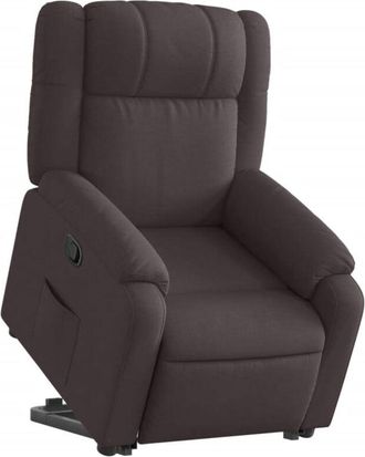 vidaXL Vidaxl - Sill&oacute;n Reclinable Elevable Tela Marr&oacute;n Oscuro