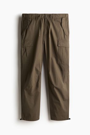 H&M Cargohose aus Ripstop Regular Fit - Khakigr&uuml;n