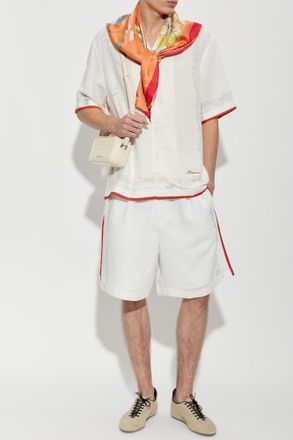 Jacquemus Patterned Short-sleeve Shirt, Mens, White