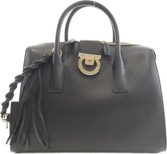 Ferragamo Leather Handbag (Pre-Owned)