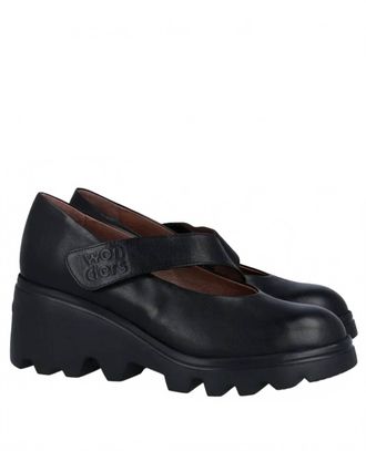 Wonders Womens Bulut Edgy Mary Janes Shoes In Black