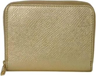 Celine Pre-owned Portemonnee / Muntzakje - Dames - Vintage Accessoires - Beige - ONE Size - Leer - Vintage