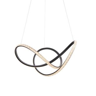 Netlighting Francisca Pendant Black Faceted Acrylic 1x