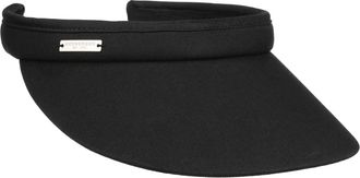 Seeberger Azalee Womens Visor, Cotton Sun Visor, Sun Protection, beach visor - Black - One size