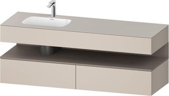 Duravit Qatego Lavabo Encastrado Con Base De Lavabo Consola, - Duravit