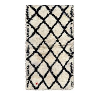 AFK Living Alfombra bereber marroqu&iacute; de pura lana 90 x 173 cm