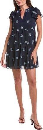 CeCe by Cynthia Steffe Cece Embroidered V-Neck Mini Dress