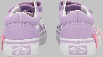 Vans Butterfly Embroidery Canvas and Suede Sneaker - Pink