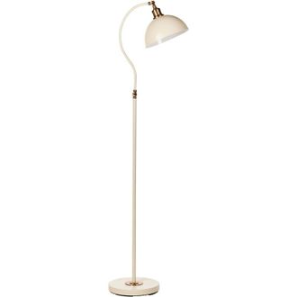 Beliani Lampada da terra industriale in metallo con paralume regolabile e braccio beige Lennon